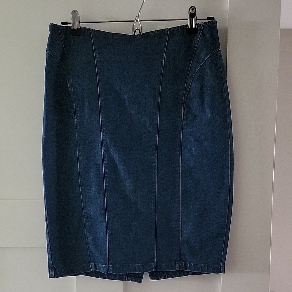 Ann Taylor Classic Denim Pencil Skirt